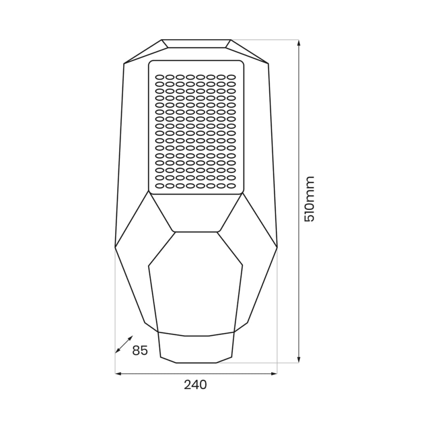 Himmennettävä LED-katuvalaisin hämäräkytkimellä ja aurinkopaneelilla LED/200W/20000 mAh 6500K IP65 harmaa
