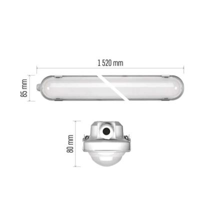 LED Himmennettävä kestävä kevyt MISTY LED/29/37/45/51W/230V 6500K IP66