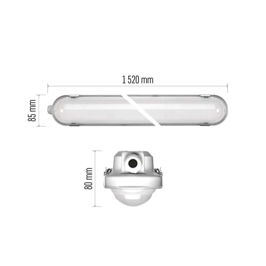 LED Himmennettävä kestävä kevyt MISTY LED/29/37/45/51W/230V 6500K IP66