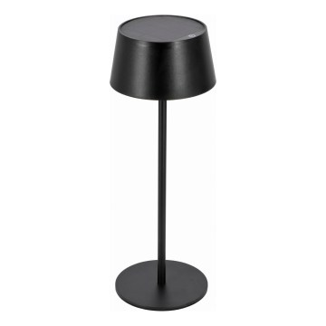 LED-himmennettävä kosketuksella toimiva aurinkolamppu LED/3W/5V USB 1800 mAh IP44 musta