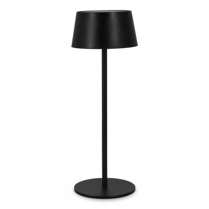 LED-himmennettävä kosketuksella toimiva aurinkolamppu LED/3W/5V USB 1800 mAh IP44 musta