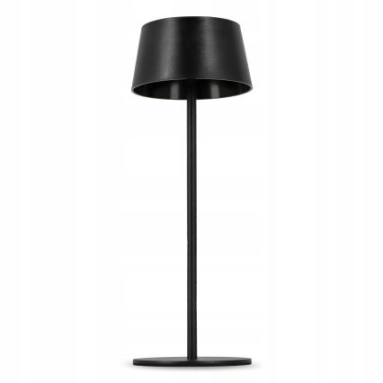 LED-himmennettävä kosketuksella toimiva aurinkolamppu LED/3W/5V USB 1800 mAh IP44 musta