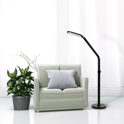 LED Himmennettävä kosketus lattialamppu FERRARA LED/13W/230V 3000/4000/6000K musta