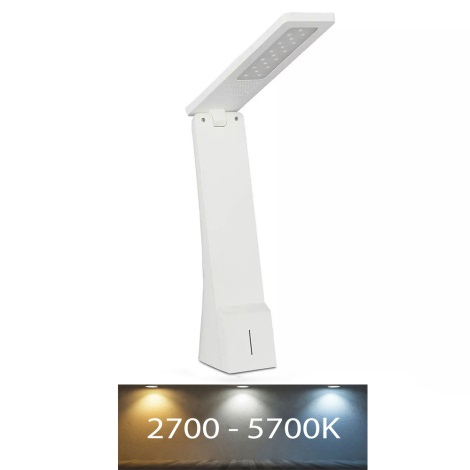 LED-himmennettävä kosketus pöytävalaisin USB LED/4W/5V 2700K-5700K valkoinen/kulta