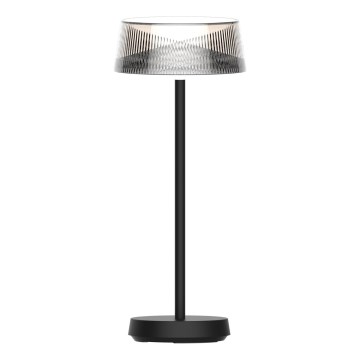 LED Himmennettävä kosketus ulko pöytävalaisin CASABLANCA LED/3,4W/5V USB 3600 mAh IP44 musta