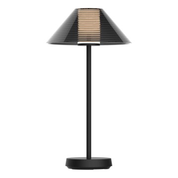 LED Himmennettävä kosketus ulko pöytävalaisin SERENGETI LED/3,4W/5V USB 3600 mAh IP44 musta