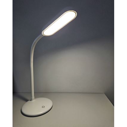 LED himmennettävä kosketusohjattu joustava pöytälamppu LED/6W/5V USB 1200 mAh valkoinen