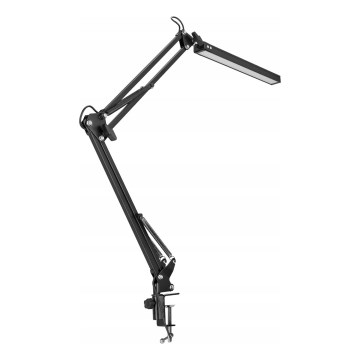 LED himmennettävä kosketusohjattu taivutettava pöytälamppu klipsillä LED/10W/5/230V 3000/4000/6000K musta