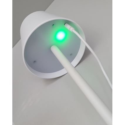 LED himmennettävä kosketuspöytälamppu LED/5W/5V USB 1200 mAh valkoinen