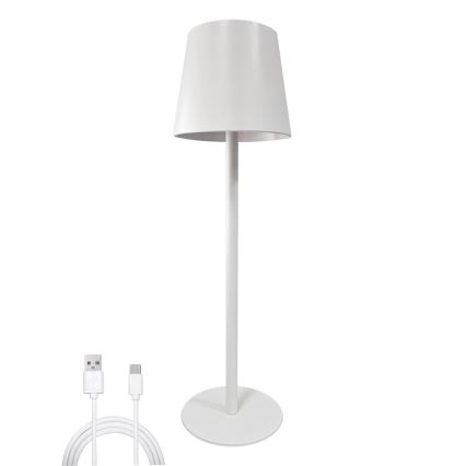 LED himmennettävä kosketuspöytälamppu LED/5W/5V USB 1200 mAh valkoinen