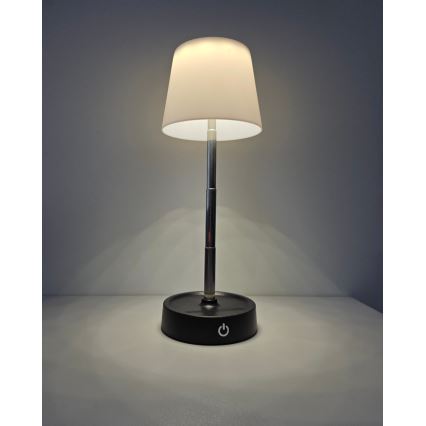 LED himmennettävä kosketuspöytävalaisin LED/3W/5V USB 800 mAh valkoinen