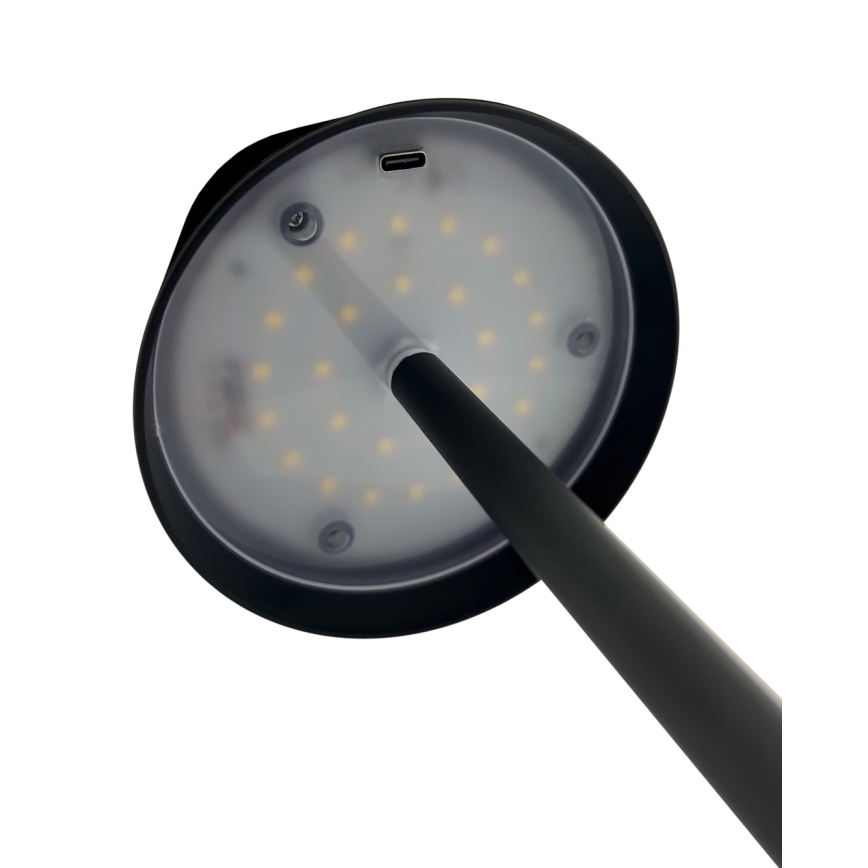 LED himmennettävä kosketuspöytälamppu LED/5W/5V USB 1200 mAh musta