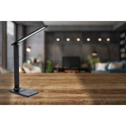 LED-himmennettävä kosketuspöytälamppu LED/6W/230V 3000/4000/6000K musta