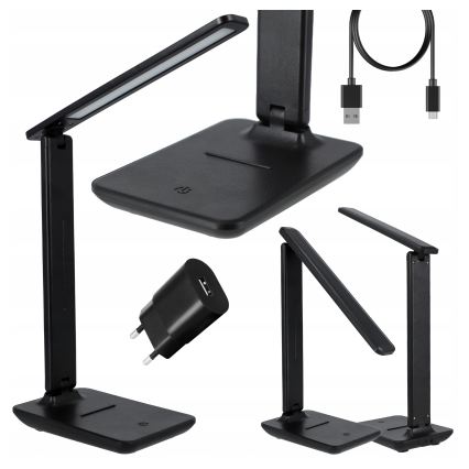 LED-himmennettävä kosketuspöytälamppu LED/6W/230V 3000/4000/6000K musta
