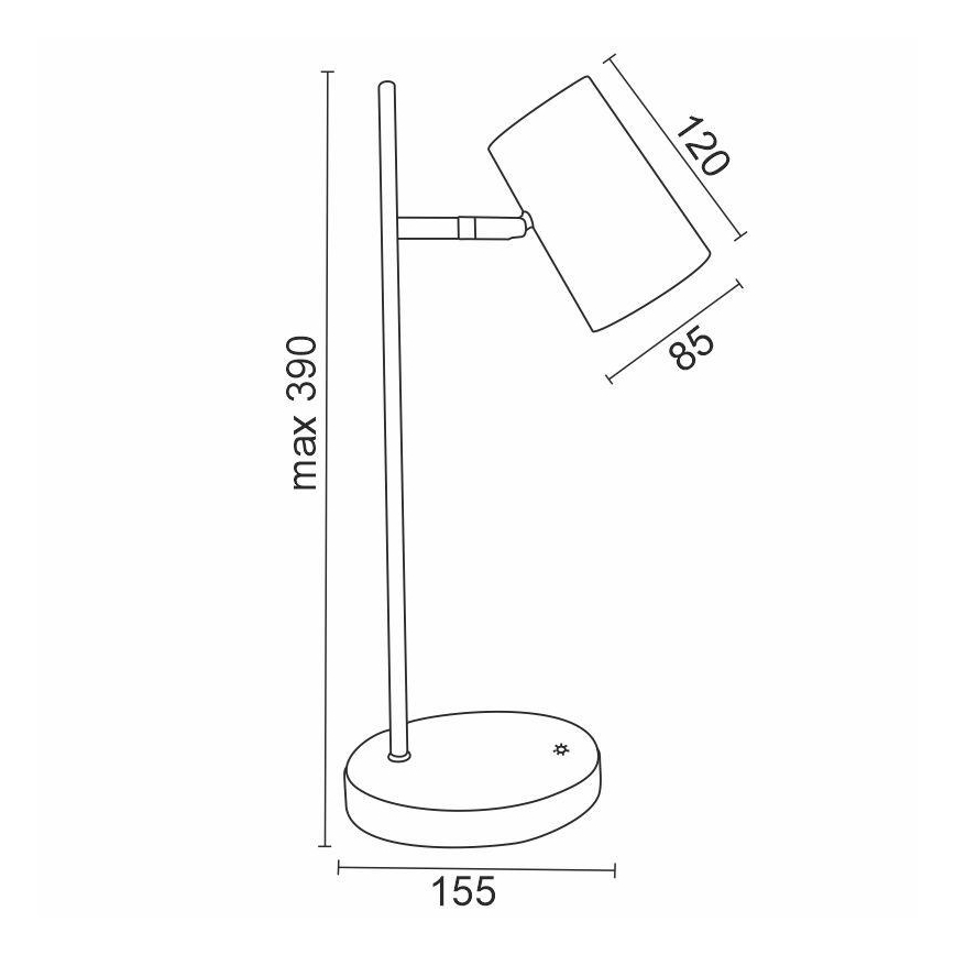 LED Himmennettävä kosketuspöytävalaisin ALICE LED/5W/230V valkoinen