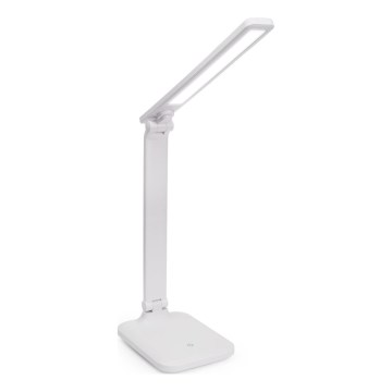 LED Himmennettävä kosketuspöytävalaisin langattomalla latauksella ja USB-portti REMUS LED/5W/230V valkoinen