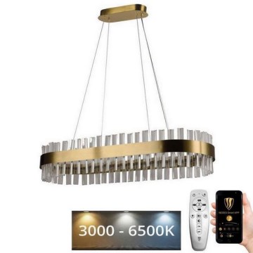 LED himmennettävä kristallikruunu johdolla LED/45W/230V 3000-6500K + kaukosäädin
