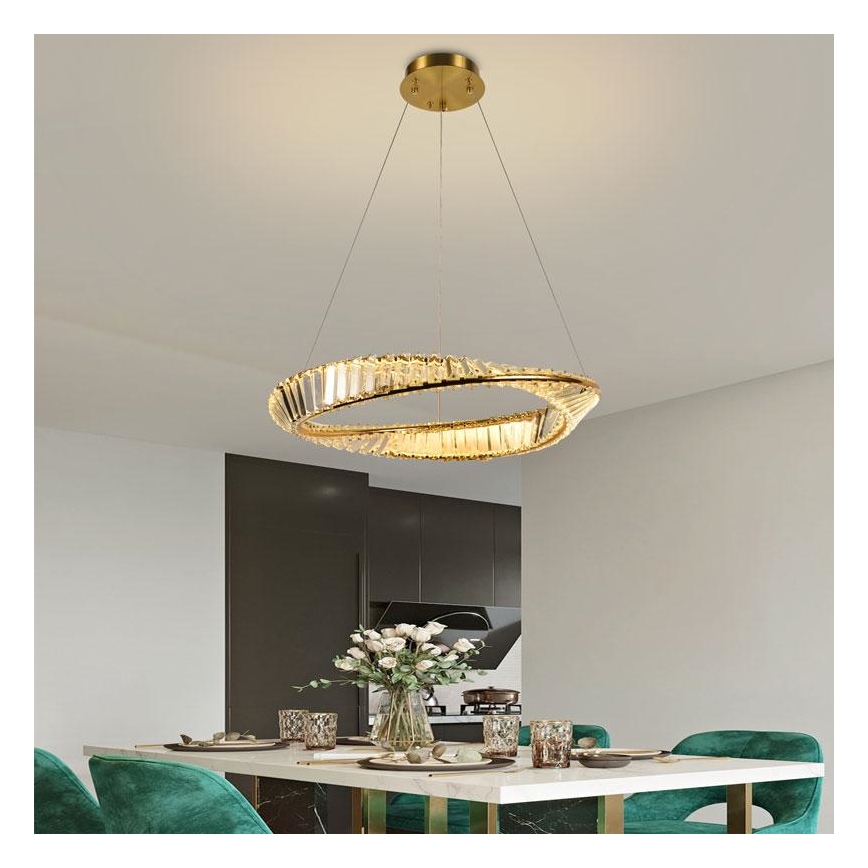 LED himmennettävä kristallikruunu johdolla LED/40W/230V 3000-6500K + kaukosäädin