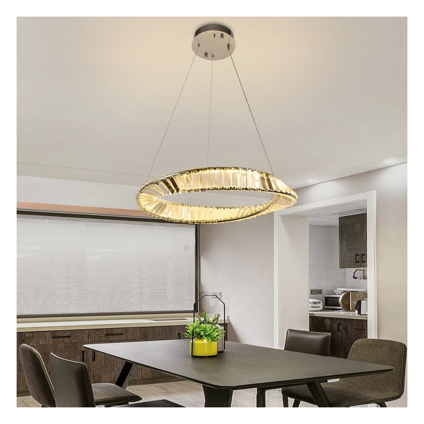 LED himmennettävä kristallikruunu johdolla LED/40W/230V 3000-6500K + kaukosäädin