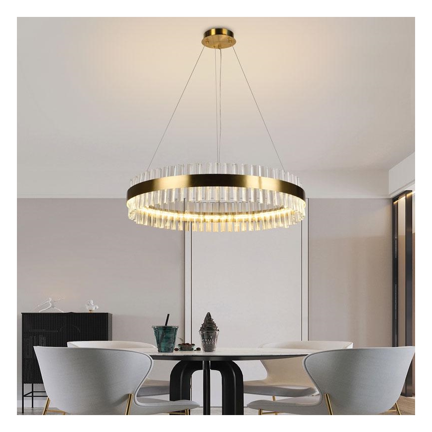 LED himmennettävä kristallikruunu johdolla LED/55W/230V 3000-6500K + kaukosäädin