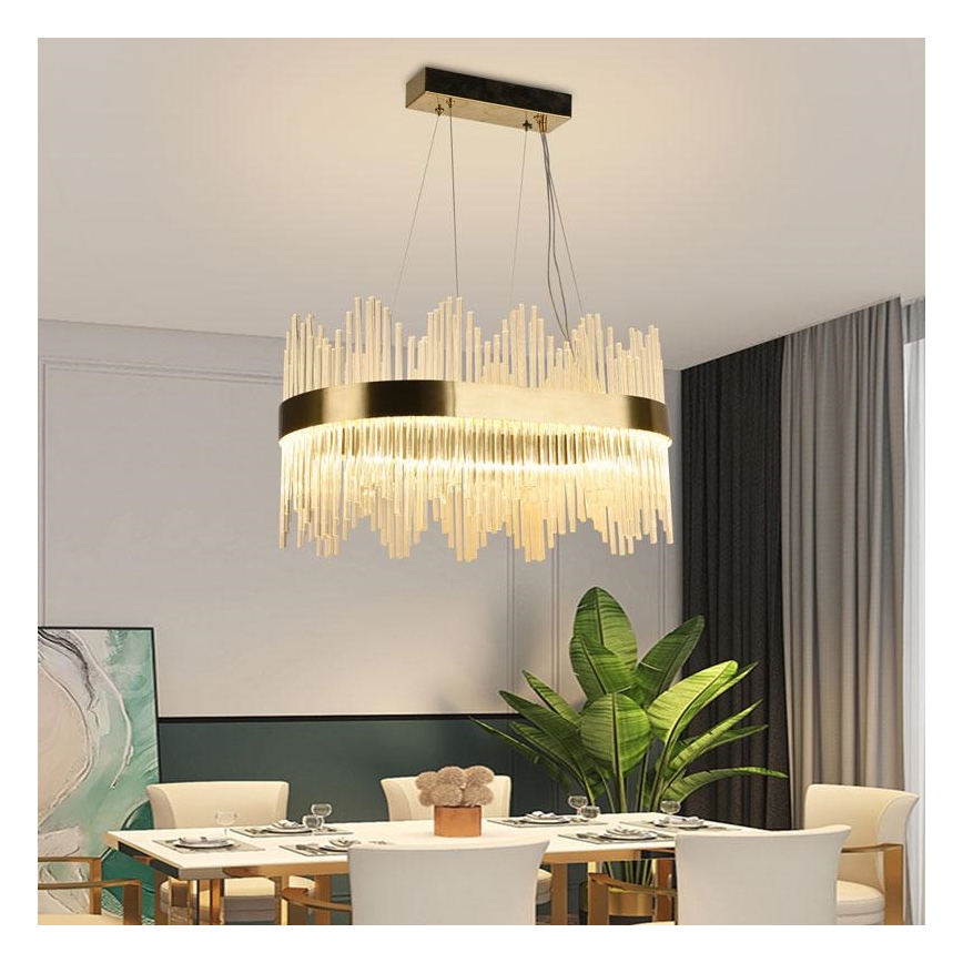 LED himmennettävä kristallikruunu johdolla LED/70W/230V 3000-6500K + kaukosäädin