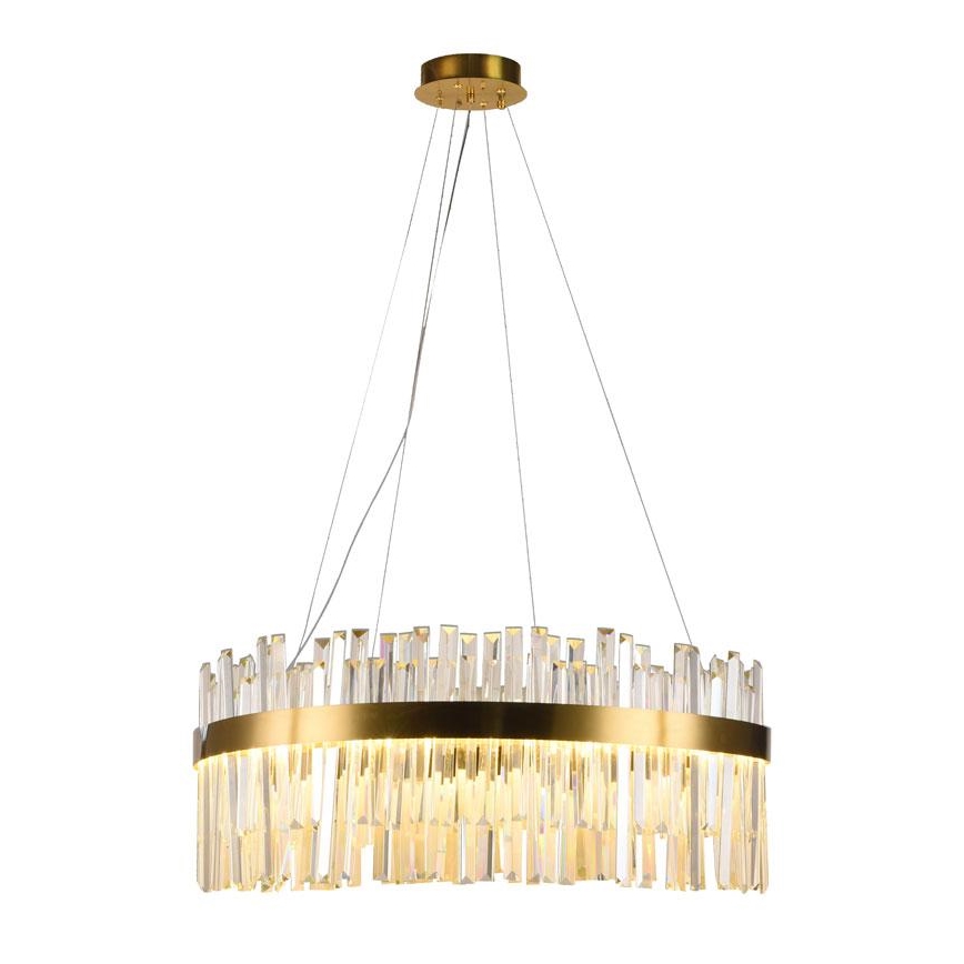 LED himmennettävä kristallikruunu köydellä LED/80W/230V 3000-6500K + kaukosäädin