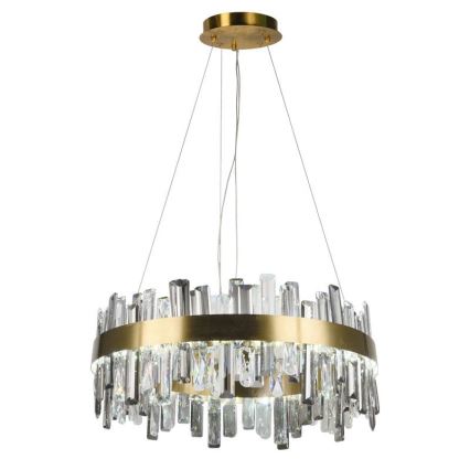 LED himmennettävä kristallikruunu köydellä LED/80W/230V 3000-6500K + kaukosäädin