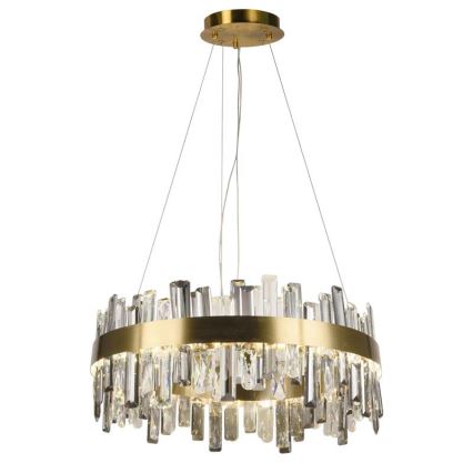 LED himmennettävä kristallikruunu köydellä LED/80W/230V 3000-6500K + kaukosäädin