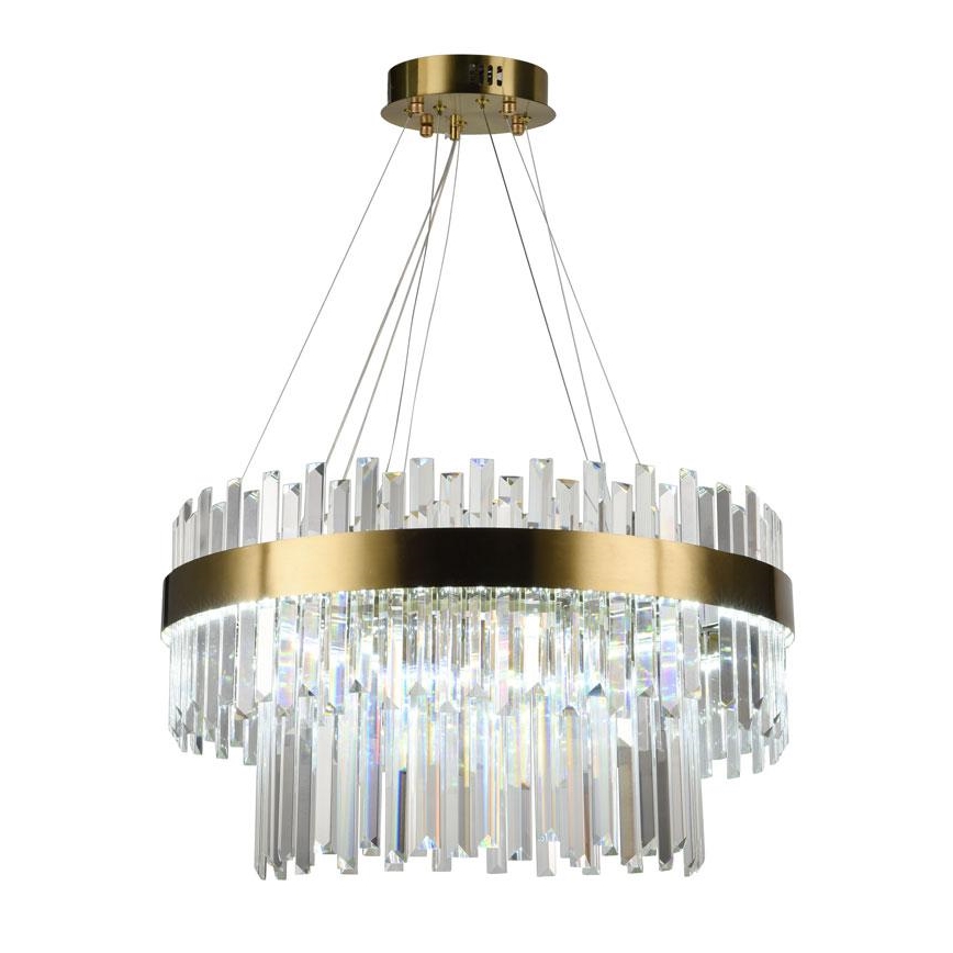 LED himmennettävä kristallikruunu köydellä LED/80W/230V 3000-6500K + kaukosäädin