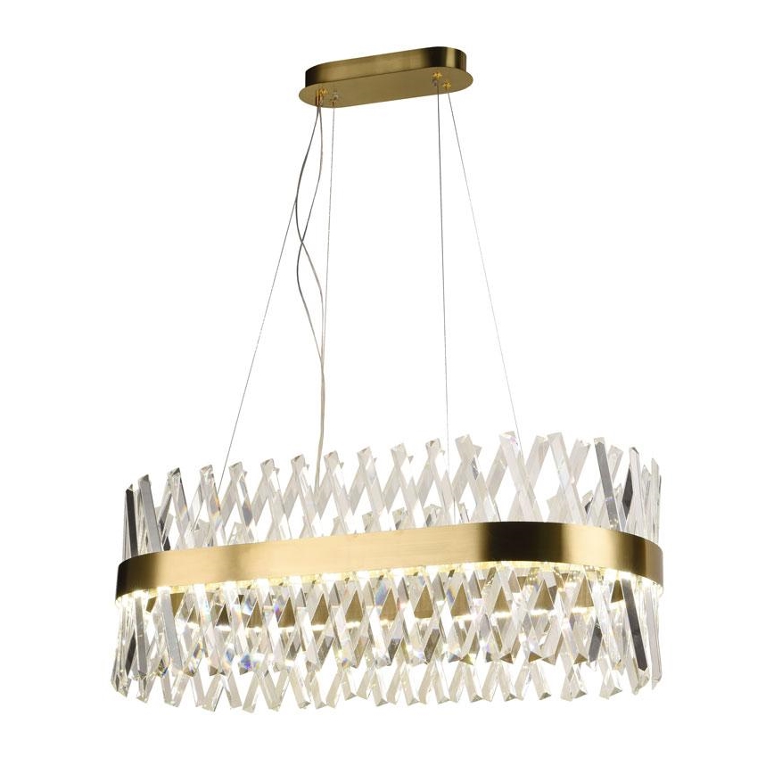 LED himmennettävä kristallikruunu köydellä LED/90W/230V 3000-6500K + kaukosäädin