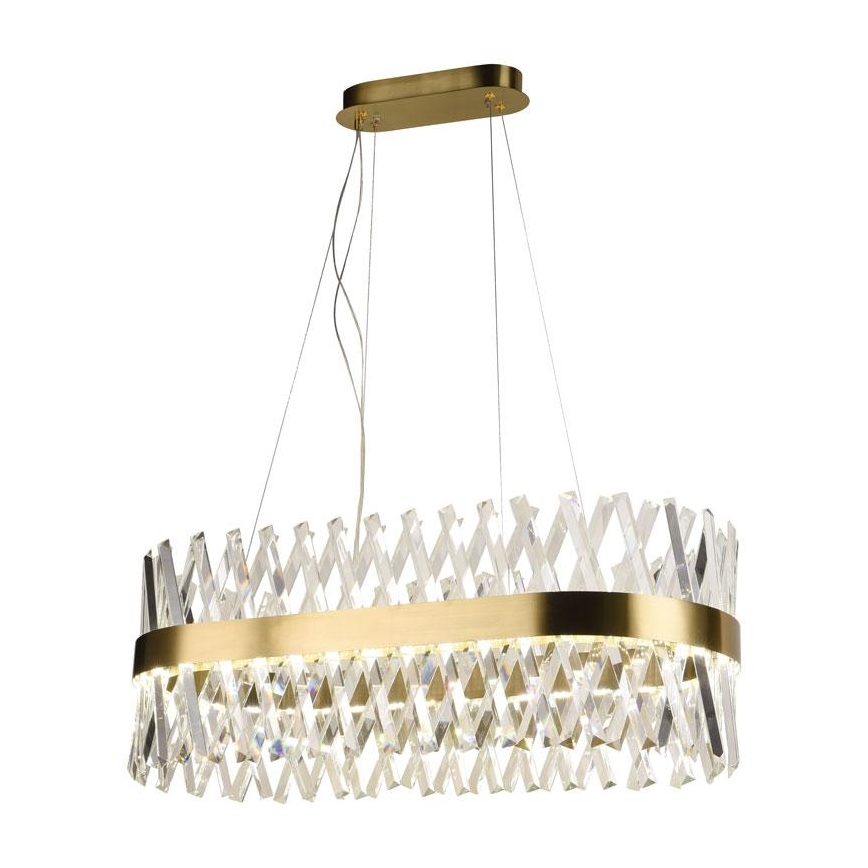 LED himmennettävä kristallikruunu köydellä LED/90W/230V 3000-6500K + kaukosäädin