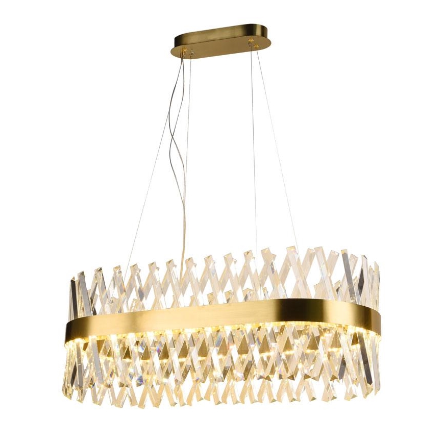 LED himmennettävä kristallikruunu köydellä LED/90W/230V 3000-6500K + kaukosäädin