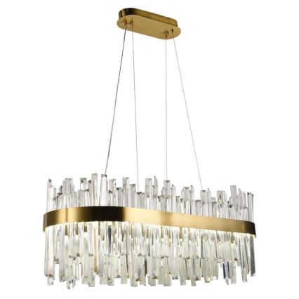 LED himmennettävä kristallikruunu köydellä LED/90W/230V 3000-6500K + kaukosäädin