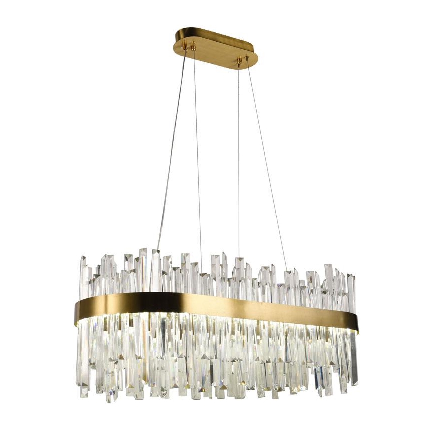 LED himmennettävä kristallikruunu köydellä LED/90W/230V 3000-6500K + kaukosäädin