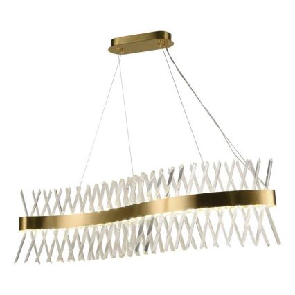 LED himmennettävä kristallikruunu köydellä LED/95W/230V 3000-6500K + kaukosäädin