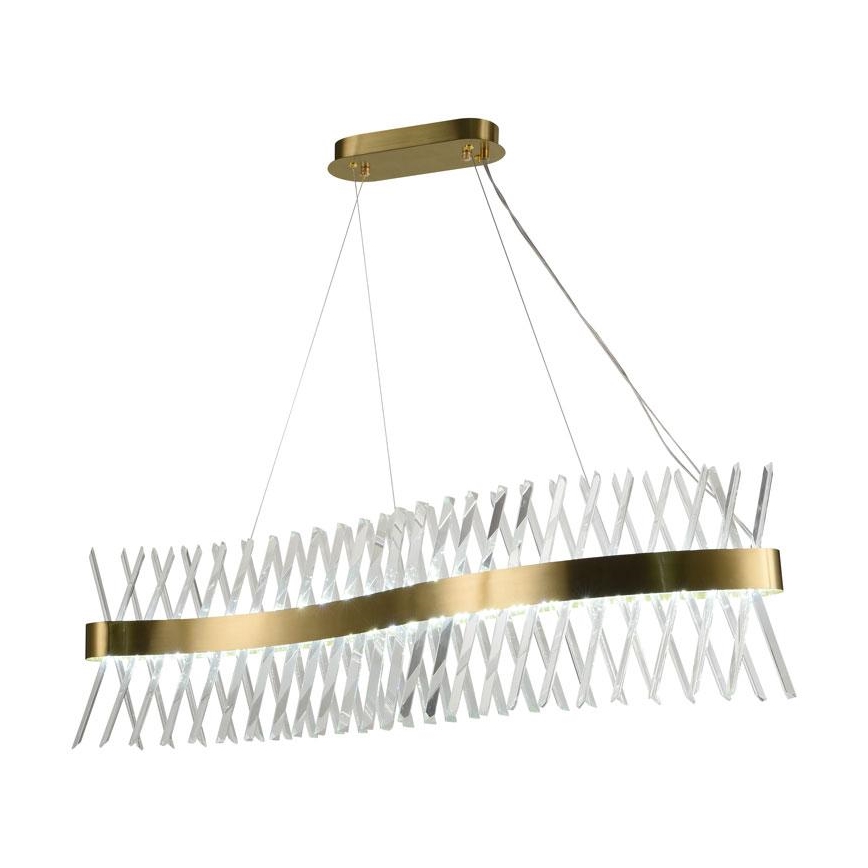 LED himmennettävä kristallikruunu köydellä LED/95W/230V 3000-6500K + kaukosäädin