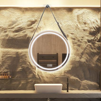 LED himmennettävä kylpyhuoneen lämmitetty taustavalaistu peili LED/20W/230V 4000K IP44