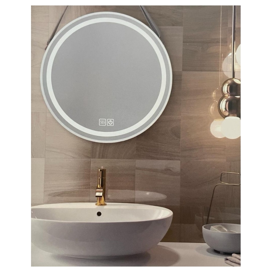 LED himmennettävä kylpyhuoneen lämmitetty taustavalaistu peili LED/20W/230V 4000K IP44