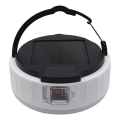 LED himmennettävä ladattava aurinkokäyttöinen lamppu powerbank-toiminnolla K3 LED/2W/5,5V 6500K IPX4 2400 mAh musta/valkoinen