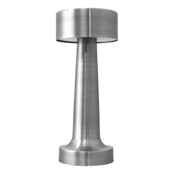 LED himmennettävä ladattava kosketusohjattu pöytävalaisin TABLO LED/3W/5V 2000mAh mattakromi