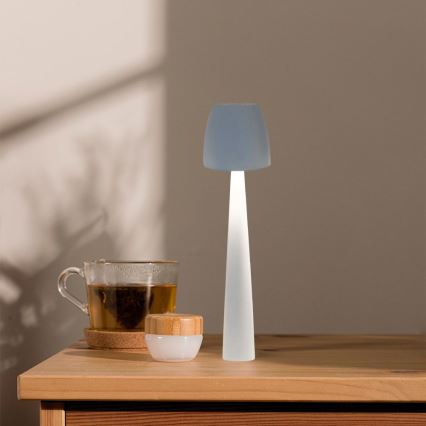 LED Himmennettävä ladattava kosketuspöytävalaisin LED/3W/5V 3000-6000K 1800 mAh valkoinen