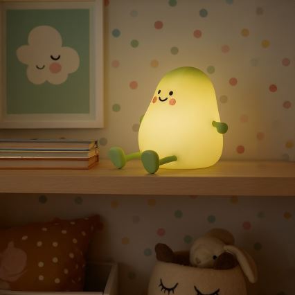 LED himmennettävä ladattava kosketuskäyttöinen lasten yövalo MANGO LED/2,5W/5V 800 mAh