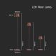 LED Himmennettävä ladattava lattialamppu LED/4W/5V 4400 mAh 4000K IP54 ruskea
