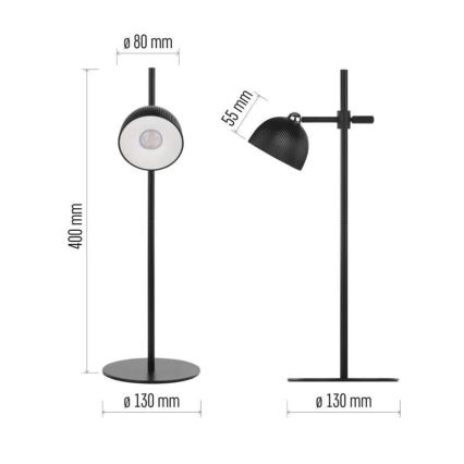LED himmennettävä ladattava pöytävalaisin magneettikiinnityksellä 4-in-1 LED/4,2W/3,7V 4000K 1200mAh musta
