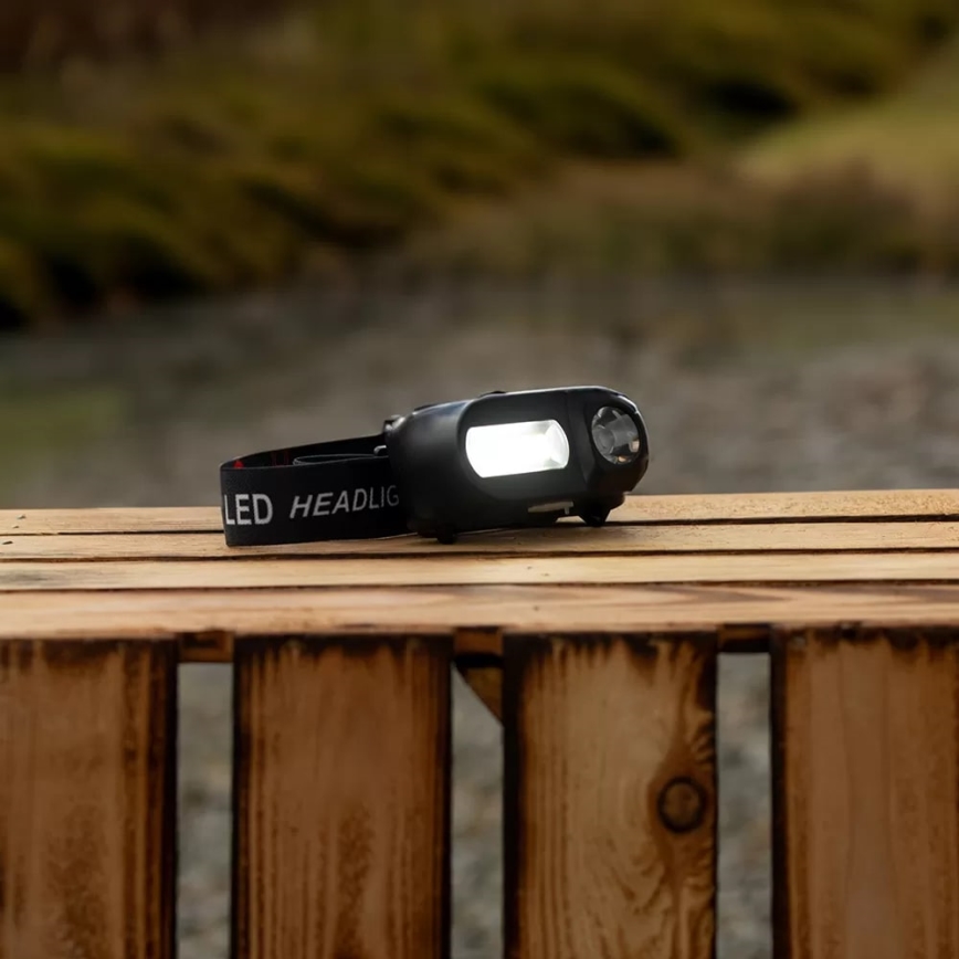 LED himmennettävä ladattava otsalamppu 2xLED/5V IP44 210 lm 2000 mAh