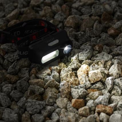 LED himmennettävä ladattava otsalamppu 2xLED/5V IP44 210 lm 2000 mAh