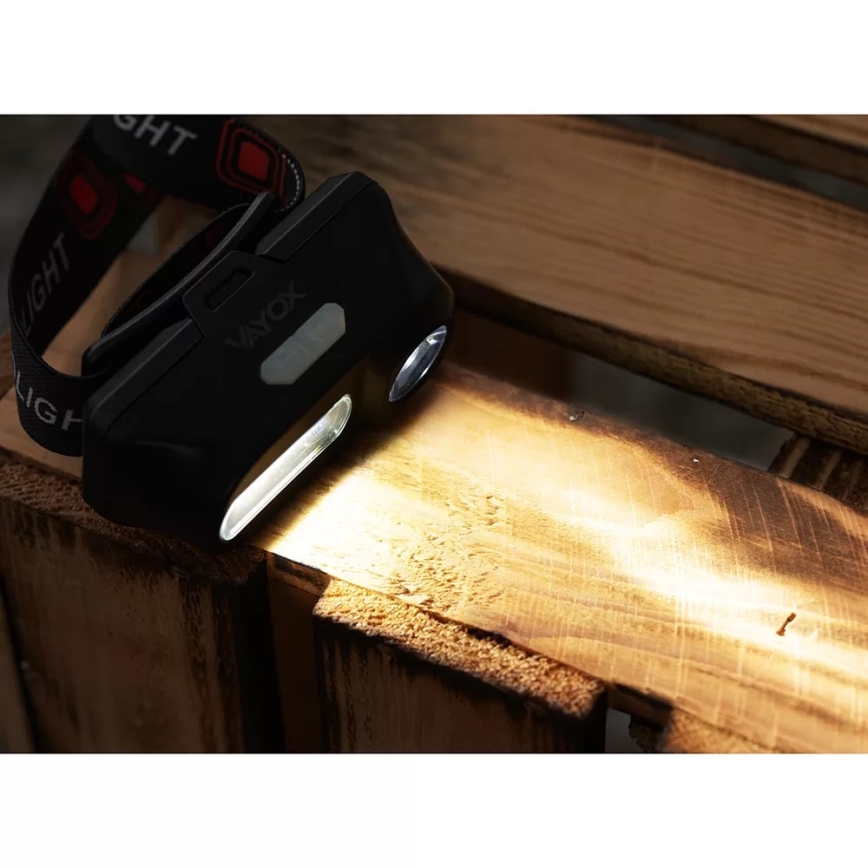 LED himmennettävä ladattava otsalamppu 2xLED/5V IP44 210 lm 2000 mAh