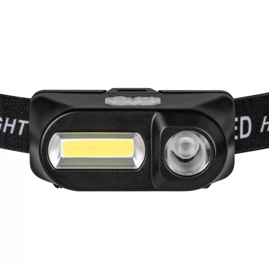 LED himmennettävä ladattava otsalamppu 2xLED/5V IP44 210 lm 2000 mAh