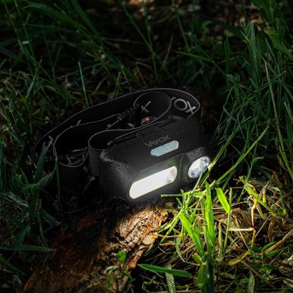 LED himmennettävä ladattava otsalamppu 2xLED/5V IPX4 250 lm 2000 mAh