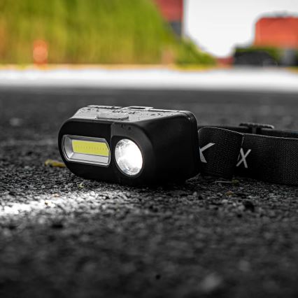 LED himmennettävä ladattava otsalamppu 2xLED/5V IPX4 250 lm 2000 mAh